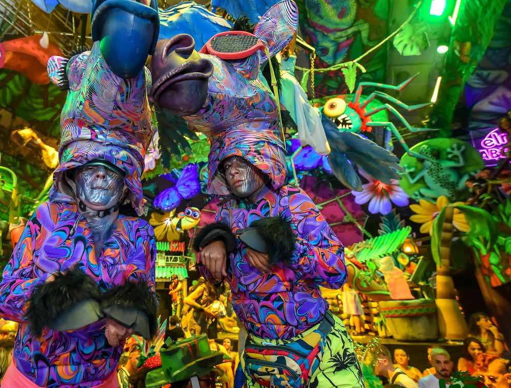 Extravaganza kleurrijke performers DOCK 3